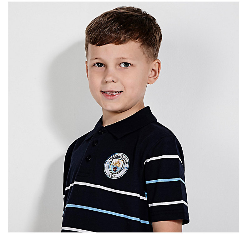[Chính thức xác thực] Áo thun nam tay ngắn sọc Manchester City - Áo polo thể thao áo thun polo nam cao cấp