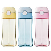 Platform hair magician childrens straw cup summer portable baby straw cup Plastic water cup leak-proof F4011T