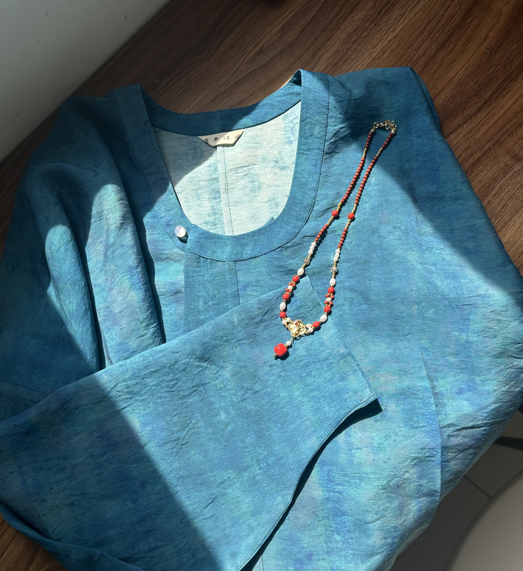 【Vibrant Colors】 Early Summer Tang Dynasty Style Hanfu Top with Dropped Collar [Shipped in Late April]