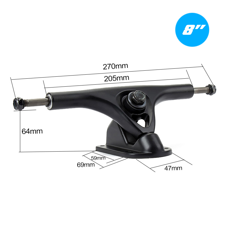 8inch large bracket extended shaft 8 inch pair Paris P bridge hollow dance board bridge long board bridge 8mm shaft diameter