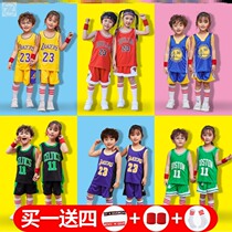  Childrens basketball suit suit Boys and girls childrens jerseys Kindergarten baby sports training kindergarten performance suit customization