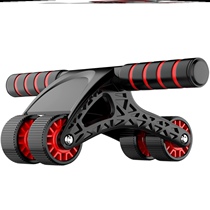 Four-wheel abdominal wheel for beginners Automatic rebound abdominal muscle wheel roller push wheel Home fitness equipment exercise vest line