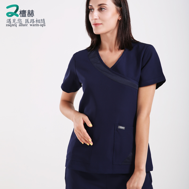 Sandalwood Nursing Two-style suit Female dentistry workwear short sleeves Surgery Medical hand-washing doctor's clothes