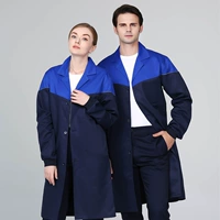 Платье с длинными рукавами [комбинация двойного синего цвета]