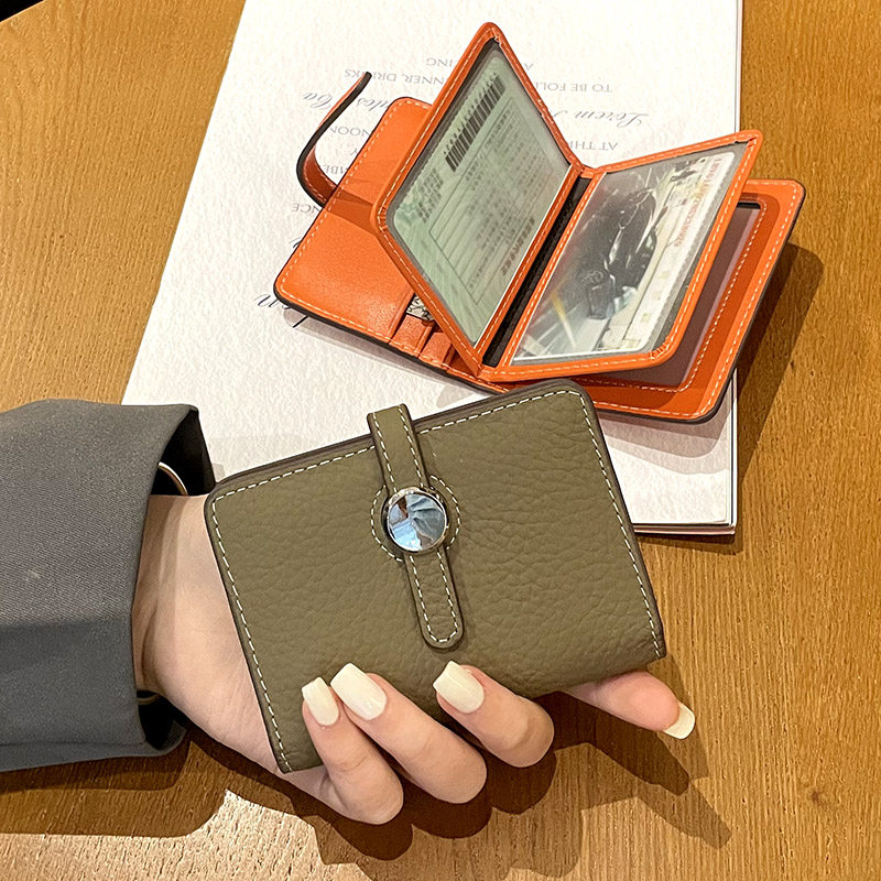 Driving license leather jacket woman 2022 new documents net red driving license This protection advanced personality Fashion driving two-in-one 