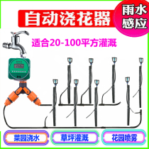 Atomized micro-sprinkler irrigation automatic flower watering device household garden rooftop vegetable field lawn green belt greenhouse regular watering