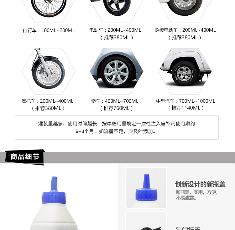 Tự động và xe máy xe đạp điện lốp nhanh lốp xe lỏng chân không lốp bên trong ống tự nạp phụ kiện công cụ - Phụ tùng xe máy khóa đĩa xe máy