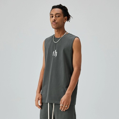 Черный спортивный летний жилет для спортзала, мужская баскетбольная футболка без рукавов