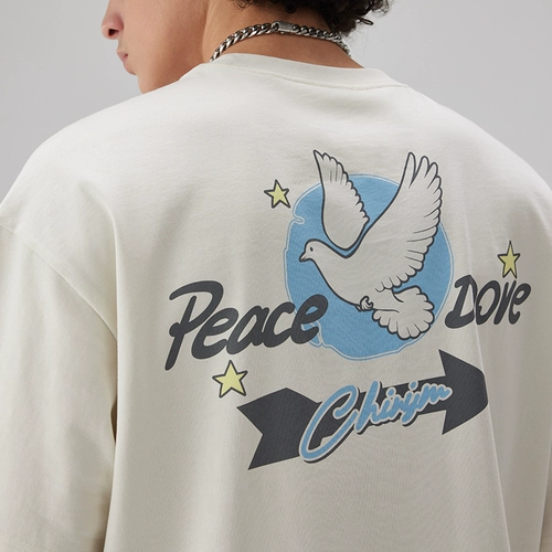 Футболка с коротким рукавом для отдыха для влюбленных, в американском стиле, оверсайз