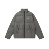 Бархатный однотонный демисезонный пуховик, куртка, утиный пух, в американском стиле