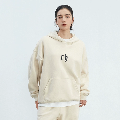 Толстовка с капюшоном, утепленный балахон, в американском стиле, свободный крой