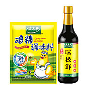 【太太乐】三鲜鸡精454g+味极鲜酱油500ml