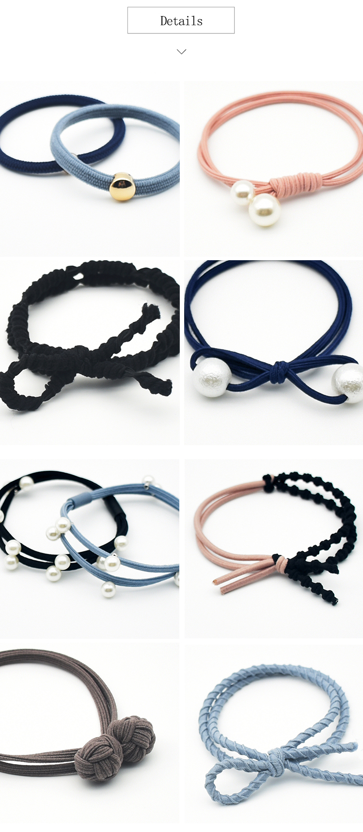 Hàn quốc Xiaoqing Xinsen nữ tóc dây tóc phụ kiện đơn giản tie tóc ponytail ban nhạc cao su đầu ngọt ngào rope tóc nhẫn set