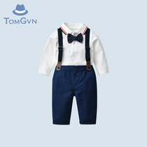 Tommy Gaven 2022 Baby back with pants suit Winter-year-old gown The male treasure gentlemans handsome two sets