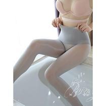 Thin 360-degree seamless oily shiny silky stockings for women high-waisted sexy butt-lifting slimming and super-elastic pantyhose