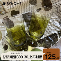 JNBYHOME Jiangnan cloth water cup glass glass wine festival gift creative simple hemisphere Cup Goblet