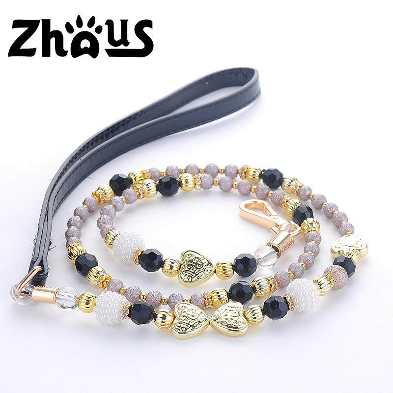 Pet dog leash small and medium-sized dog Teddy leash dog pearl collar leash leash collar set going out