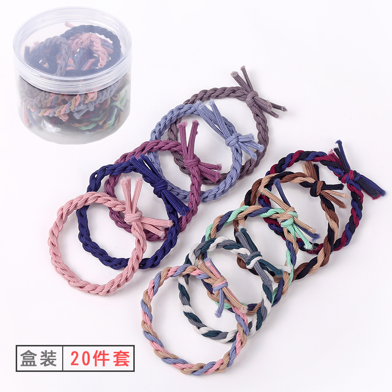 Rubber band hair circle female Korean cute simple head rope small fresh leather case 2021 new hair rope tie hair ponytail