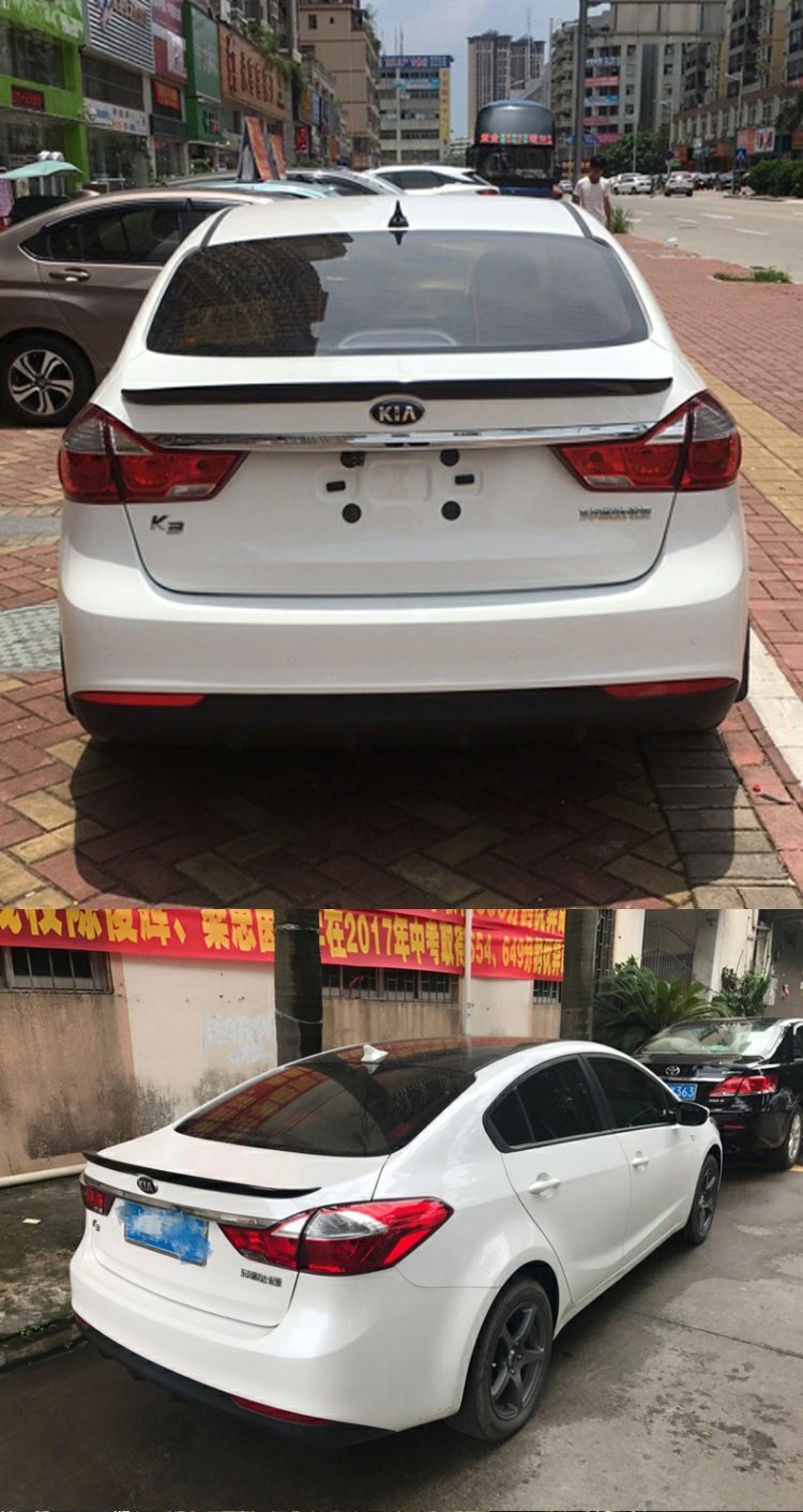 Dành riêng cho Kia 11-17 mới K3 phía sau cánh K3 sơn đặc biệt không đục lỗ K3 sửa đổi cánh đuôi xe đuôi gió liền cốp honda city