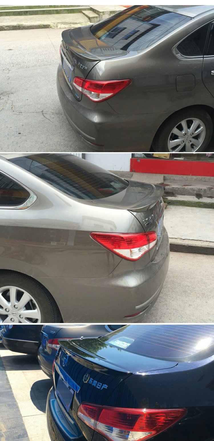 Nissan Sylphy đuôi 09-16 Sylphy Classic Nissan sửa đổi xe đặc biệt sơn ABS miễn phí cánh hướng gió xe ô tô