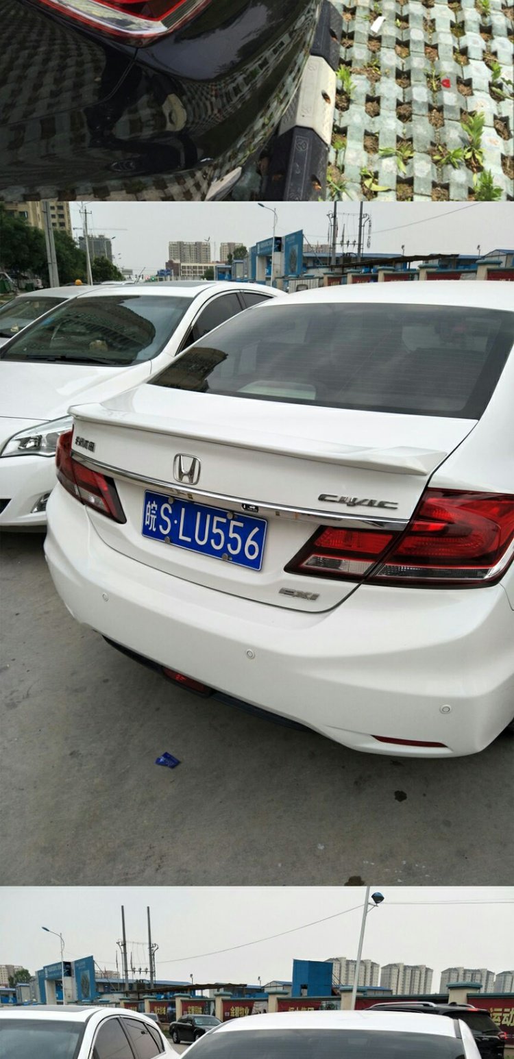 Honda chín thế hệ đuôi 12-15 mẫu 9,5 thế hệ mới Sửa đổi đuôi ngang ngang sơn đặc biệt Đuôi gió the thao