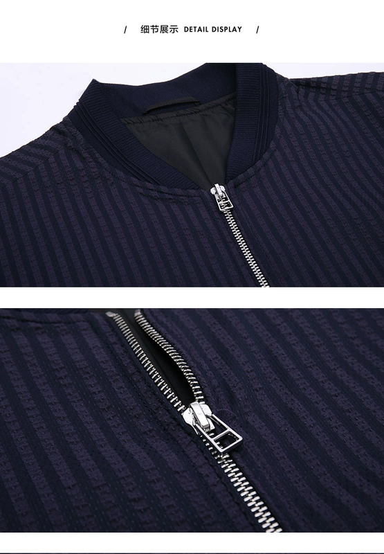 [Trung tâm mua sắm với cùng một đoạn] Áo khoác nam carbine đô thị mùa thu mới zip tròn cổ áo khoác giản dị - Áo khoác áo khoác jean