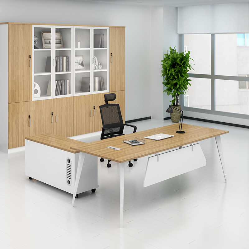Single Desk Chair Combination Boss Table Minimalist Modern Office Furniture Head Manager Desk Desk Chair