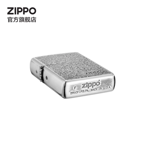 Официальный флагманский магазин Zippo Wind -Ronate Kerosene Lige Scuesure Tangcao Baiyin подлинный подарок для клиентов