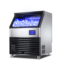 Ice Maker Commercial Milk Tea Shop Bar KTV Small Large 150kg Large Capacity Fully Automatic Square Ice Maker