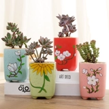 宣福 Корейский креативный керамический классический цветочный горшок, ручная роспись