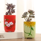 宣福 Корейский креативный керамический классический цветочный горшок, ручная роспись