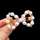 Hàn Quốc kẹp lại nửa đầu kẹp tóc nơ buộc tóc kẹp mùa xuân clip rhinestone đầu clip nữ ngang clip clip đầu thanh lịch - Phụ kiện tóc