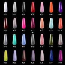 Muti-color New 100pcs Fake Nails T-Shape Candy Color Ballet