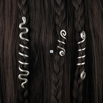 Viking Spiral Charms Beads for Hair Braids for Beard Hair