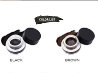 Черный подводка для глаз+коричневый крем подводки для глаз