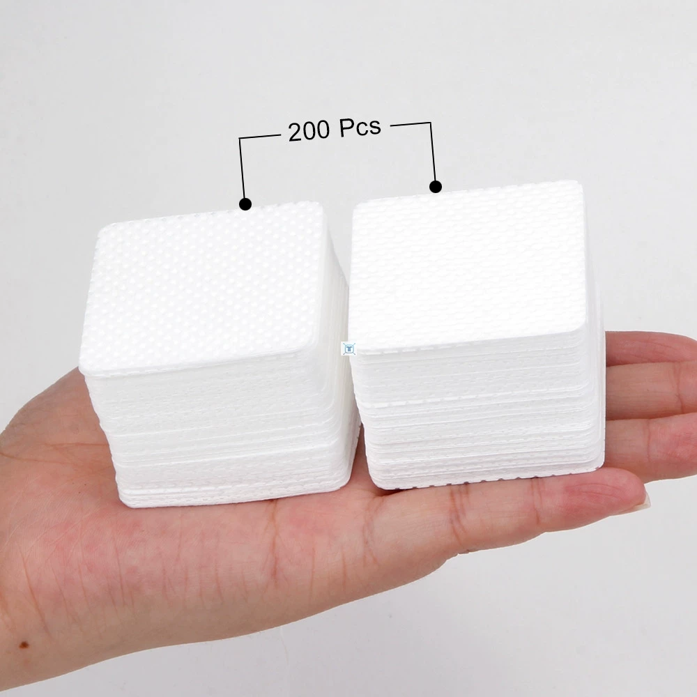 [200/400Pcs П pads remover для клей для наращивания ресниц без ворса]