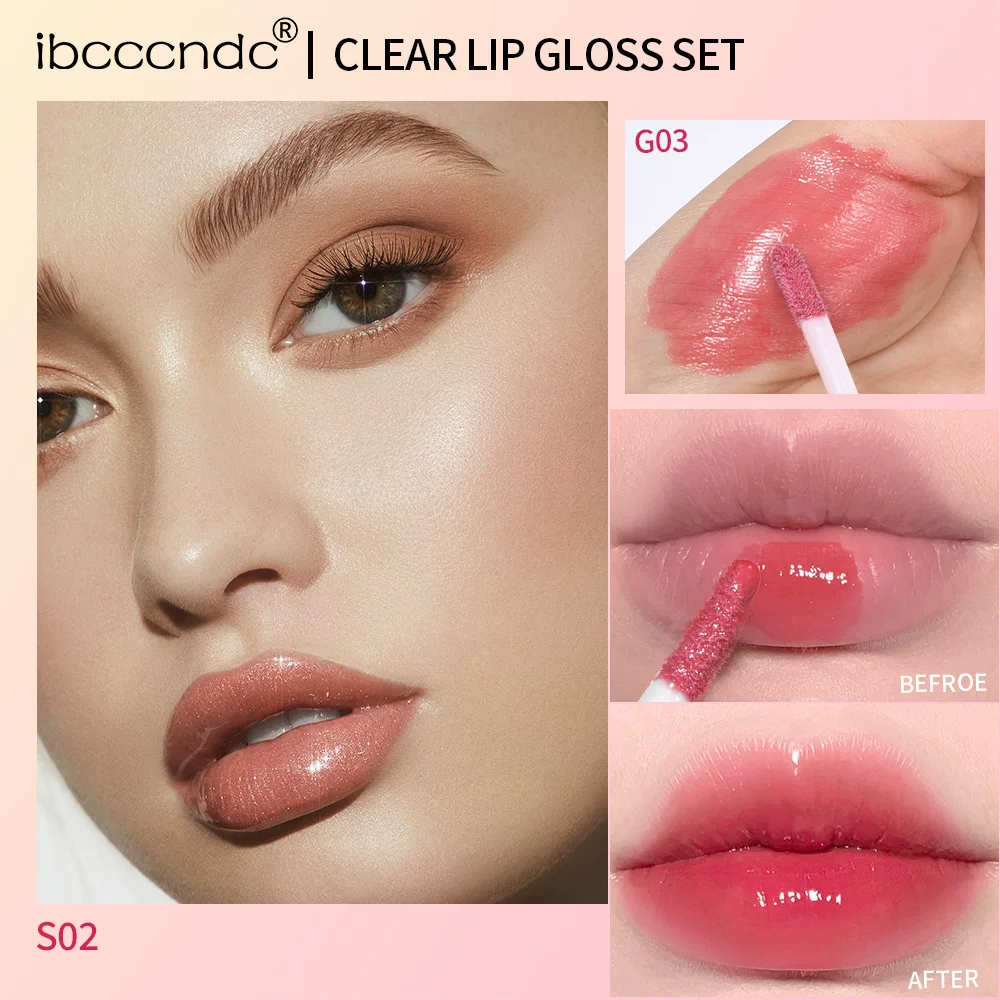 6 LIP GLOSS SET NON-Stick Matte Lip Gloss Set Gift Box