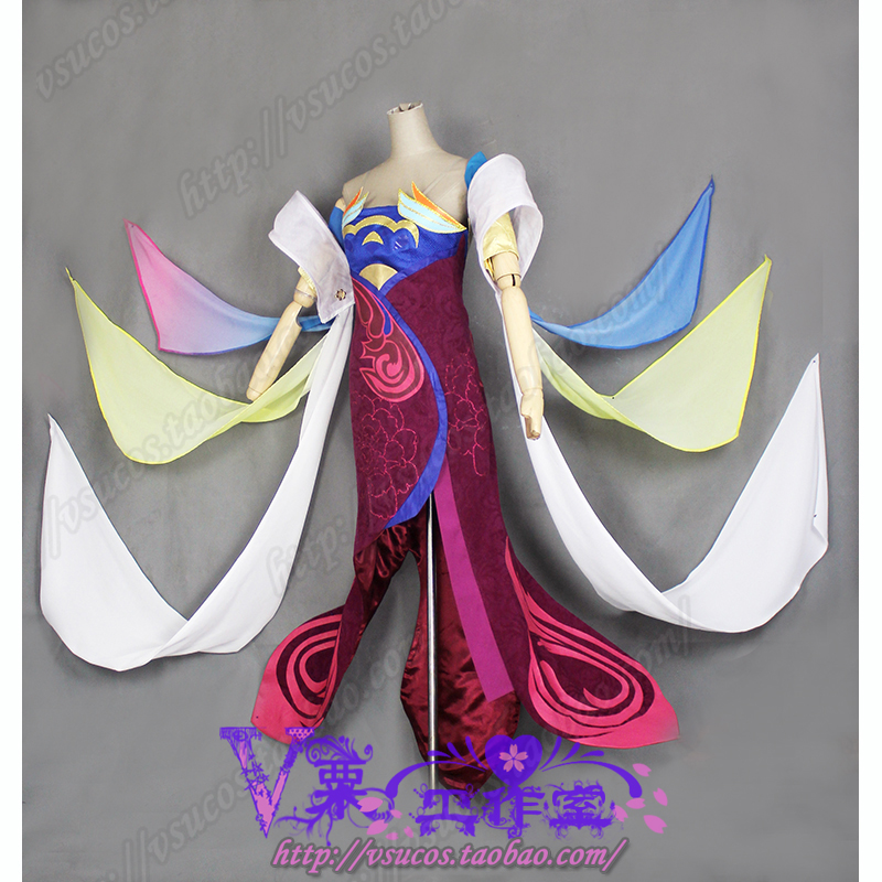 v kê cos / vua vinh quang Yang Yuhuan neon bài hát cosplay trang phục hoạt hình trò chơi phim và đồng phục truyền hình tùy chỉnh - Cosplay cosplay đồ ngủ