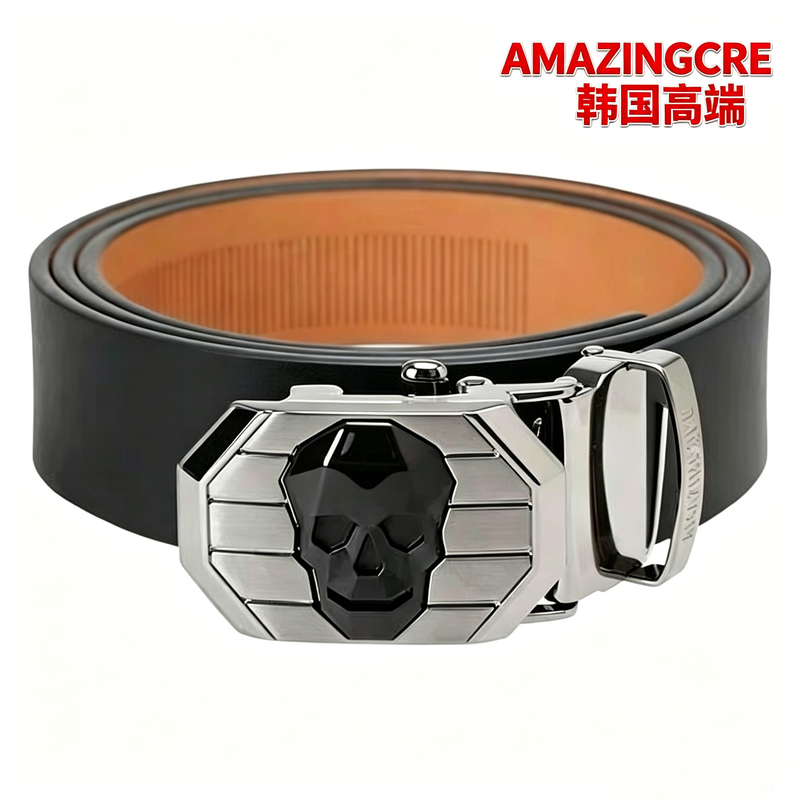 Korean Amazingcre Golf Belt Men's Belt with Automatic Buckle Business Casual Versatile Belt 120cm Korean Amazingcre Golf Belt Men's Belt with Automatic Buckle Business Casual Versatile Belt 120cm