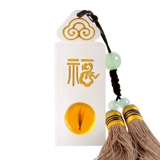 Сувенир, детская печать из белого нефрита для новорожденных для хранения пуповины, год кролика, делается под заказ