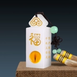 Сувенир, детская печать из белого нефрита для новорожденных для хранения пуповины, год кролика, делается под заказ