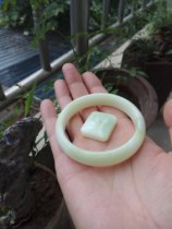 Shaanxi Xian Lantian Jade Bracelet Delicate Natural Living Jade Light Emerald Green Bracelet 54 3 Circles