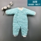 Bộ đồ liền thân cotton cotton cho bé mùa thu đông nam nữ ra ngoài quần áo dày quần áo sơ sinh jumpsuit trẻ em thu đông