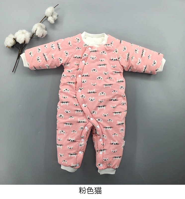 Áo cotton cho bé handmade, quần áo mùa đông, chăn bông dày, ấm, romper, cotton nguyên chất, cotton, ấm, ấm quần áo cho trẻ sơ sinh