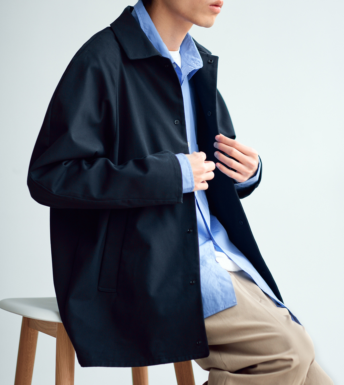 HUMANIMAL 21SS Japan imports waterproof Egyptian cotton fabric Giza small windsuit jacket short wind coat-Taobao