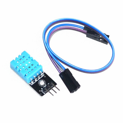 Temperature and humidity module DHT11 humidity module sensor single-bus digital temperature and humidity delivery Du board line
