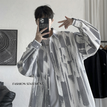 oversize Dye Shirt Men & S Port Craze loose Big code Fat handsome design Lazy Wind blouses