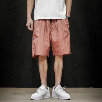 Ice Silk Big Code Shorts Male Summer Ultra Slim breathable big pants Loose Pants loose Fat Tide Card Fags 50% Beach Pants