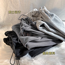 Sweatpants mens spring and autumn cash port Wind pure sports pants Mens small crowdDesign Feeling Loose Superior Sense Casual Long Pants