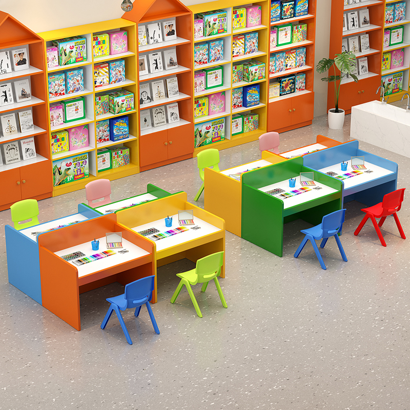Handmade Activity Table, Children's Amusement Park DIY Toy Table, Painting Table, Game Building Block Table, Commercial Space Sand Table